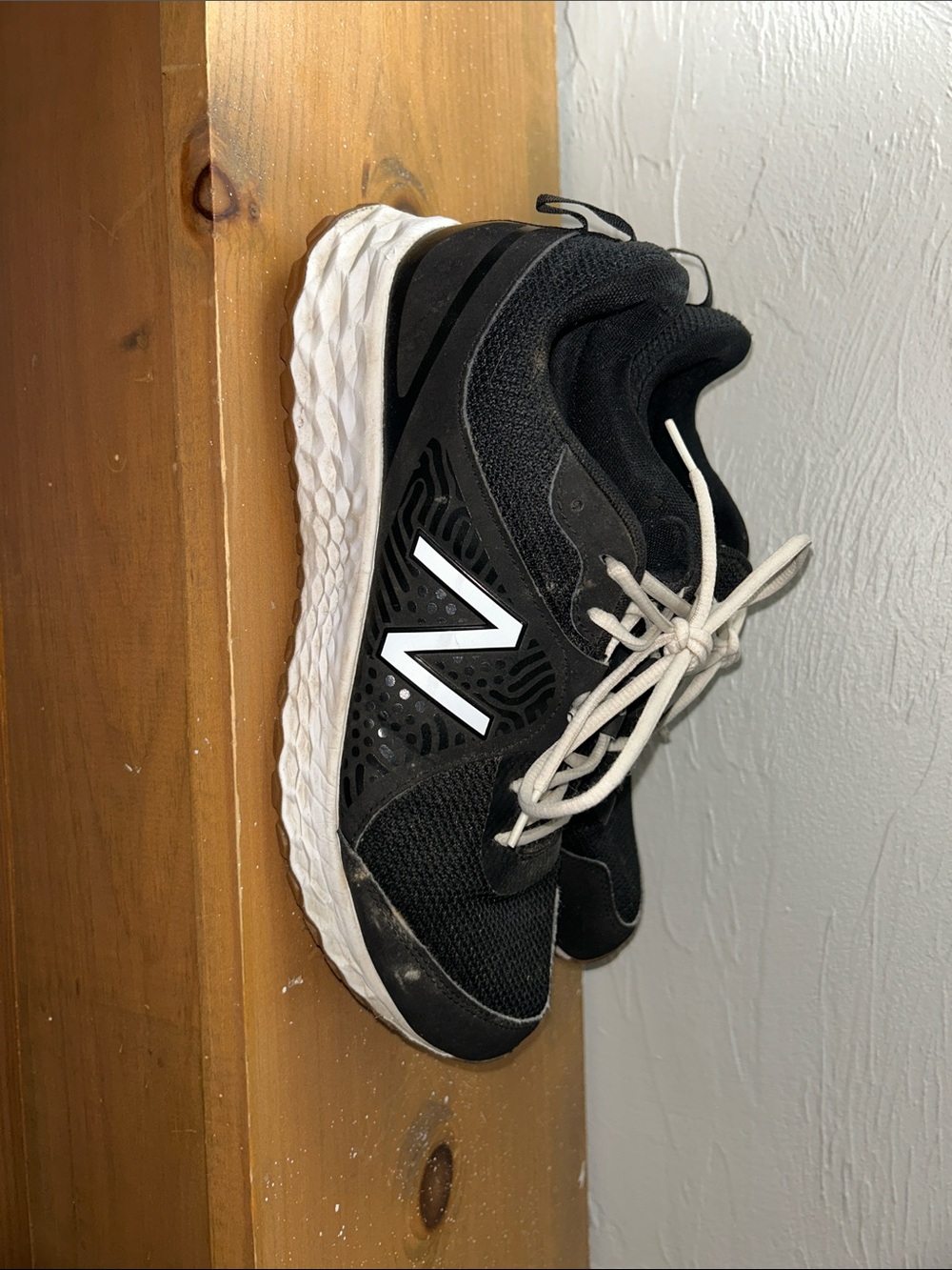 New Balance Black and White Baseball Turfs